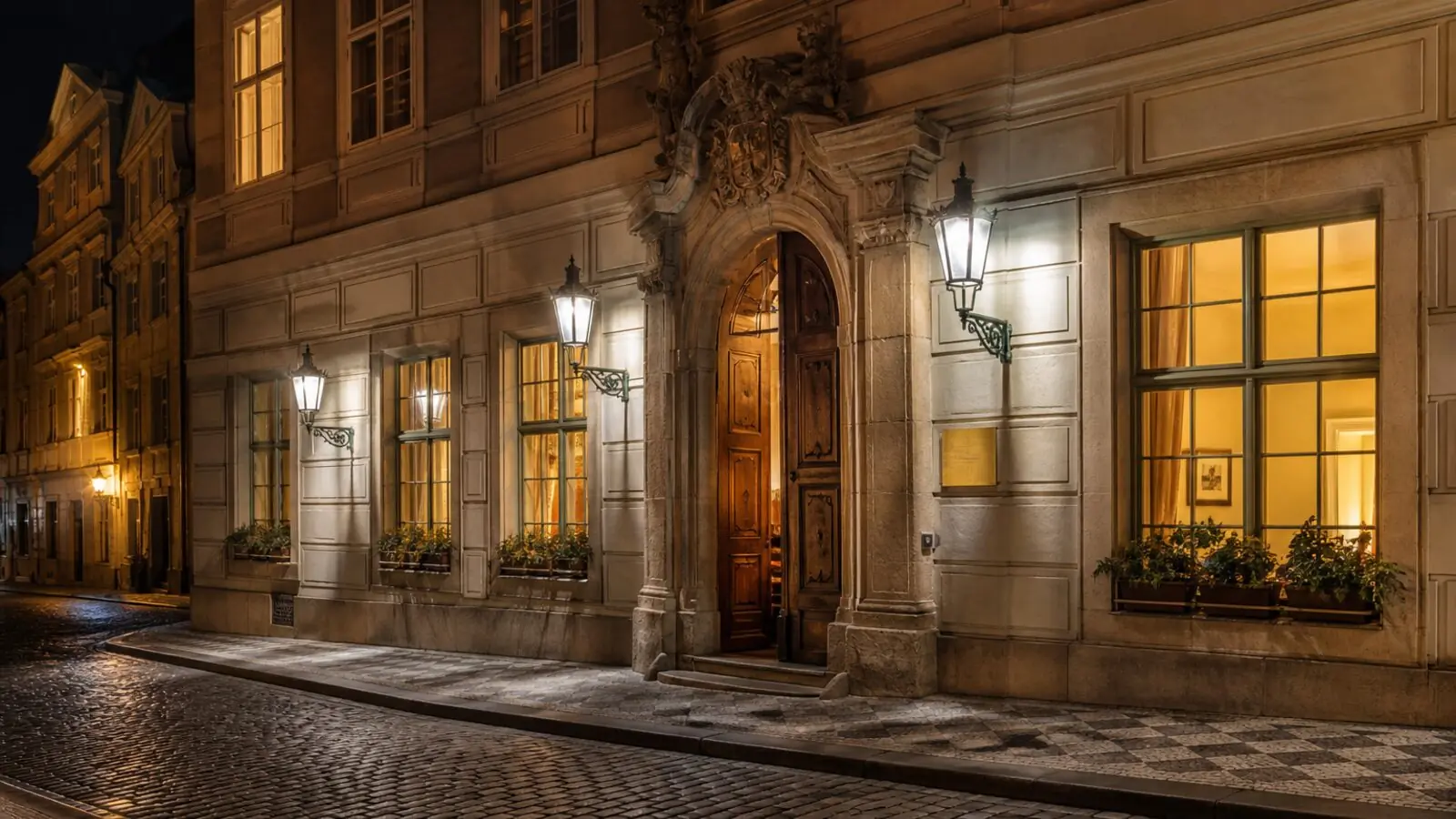 Fasáda domu Crown Bohemia Dining